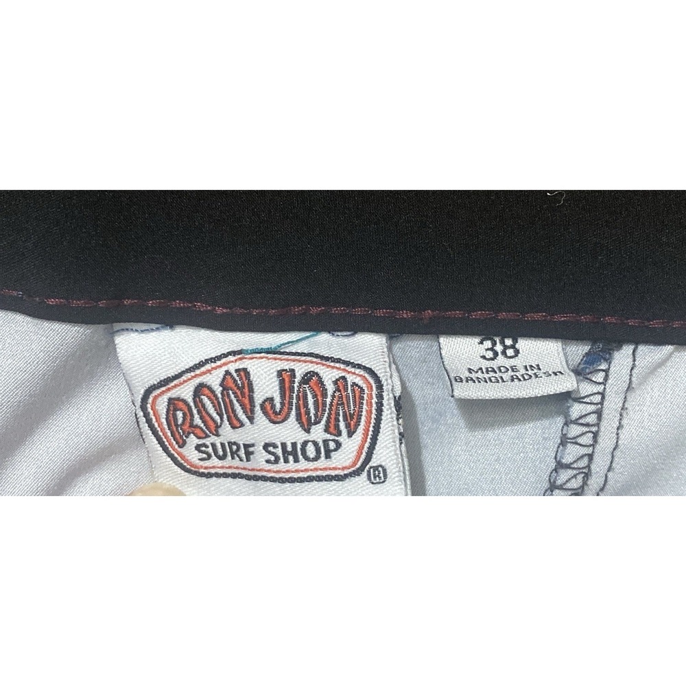 Ron Jon Surf Shop Board Shorts Blue Men's Size 38 Beach Sand Volleyball Resort - Picture 10 of 10
